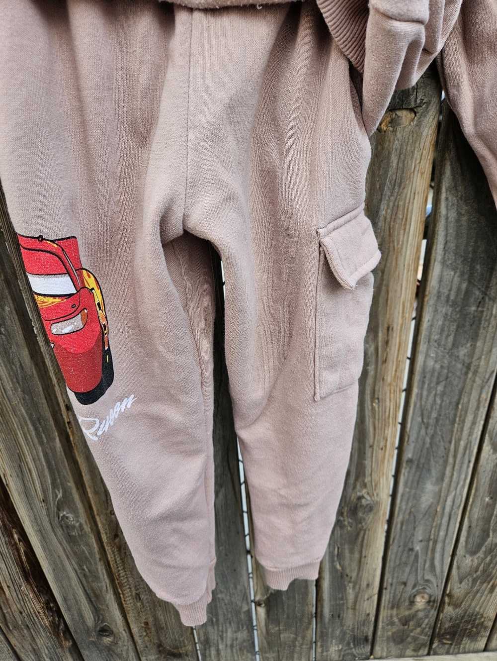 Disney Kids Hoodie & Joggers Set in Light Taupe  Size 5T - Picture 10 of 16